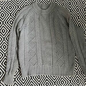 Ll Bean Signature Collection Sweater Gray M